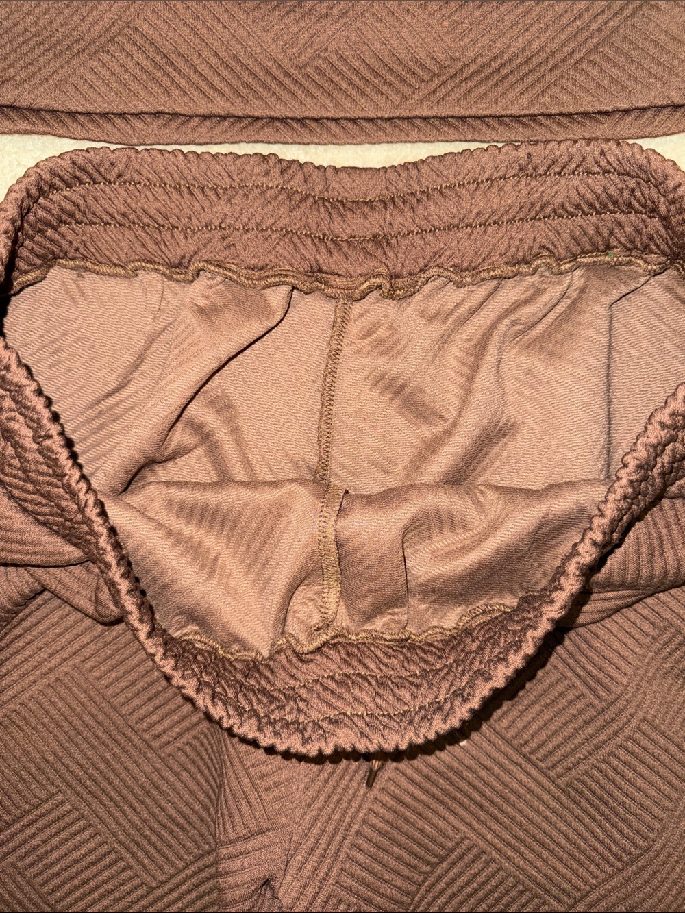 Two-Piece Ribbed Set in Deep Brown - Sets - Picture 4 of 8